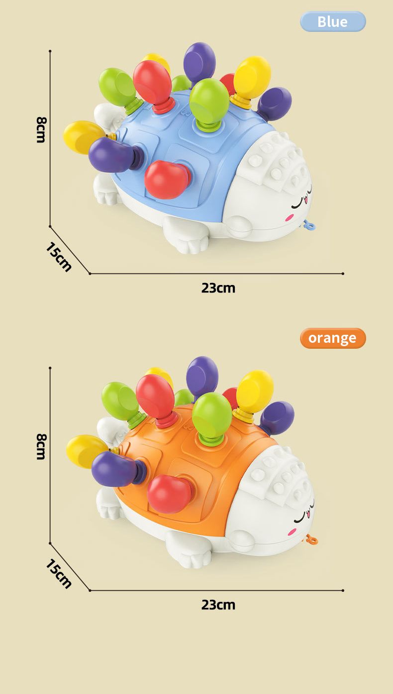 Baby- und Kleinkindspielzeug: Steckpuzzle mit Igelmotiv, Fingerübungen, Spaß, niedliches Haustier-Frühpädagogik-Puzzle, Steckspielzeug_voghion.com