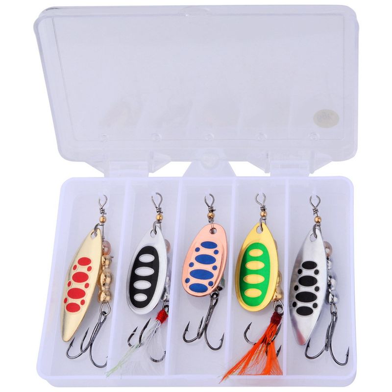 Composite Rotating Metal Sequin Lure Treble Hook Set Bionic Bait_voghion.com