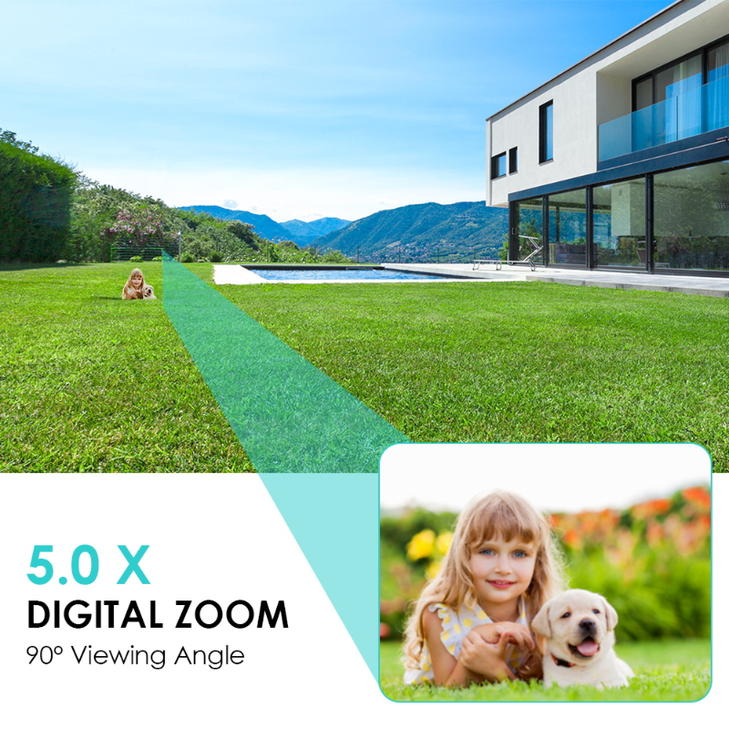 4K 8MP Smart Wifi PTZ 5x Digital Zoom AI Menneskedeteksjon ONVIF Trådløst CCTV IP-kamera Hjemmesikkerhetsbeskyttelse iCsee_voghion.com