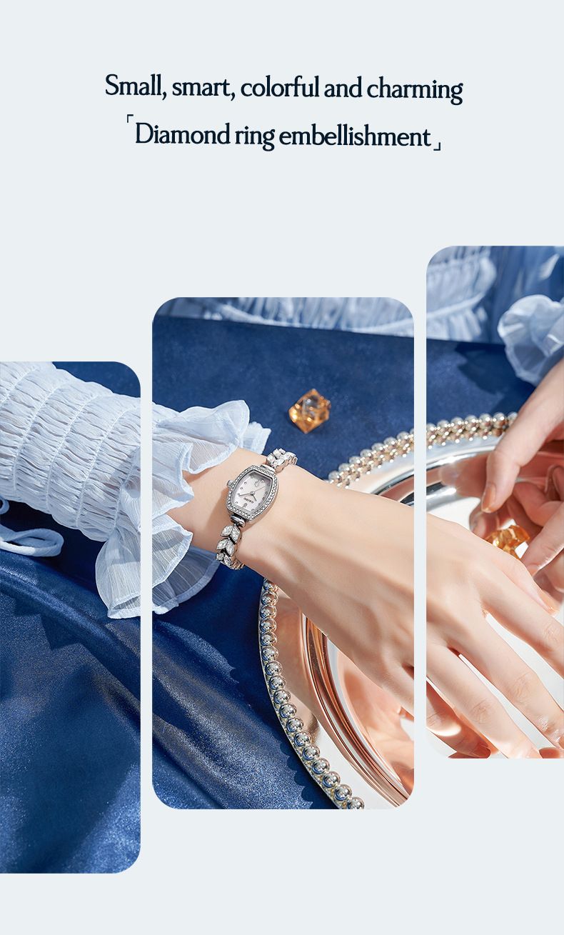Elegante orologio da donna ispirato alle sirene con dettagli interamente in diamanti, orologio da polso al quarzo impermeabile a forma di barile, orologio con bracciale elegante e delicato_voghion.com