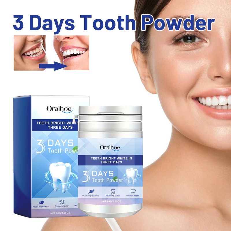 Oralhoe Cleansing for Fresh Breath, Brightening Whitening Teeth, Cleaning Stains Stains, and Oral Care Tooth Powder_voghion.com