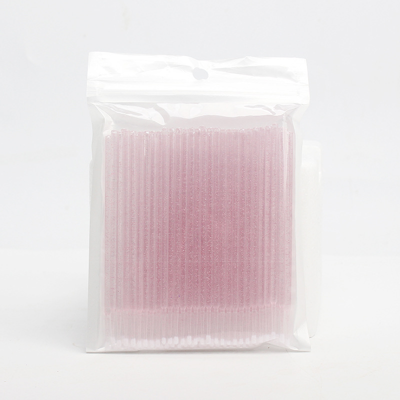 100PCS/bag Disposable Crystal Eyelash Cotton Swab Individual Lash Removing Tool Microbrush Eyelash Extension C_voghion.com
