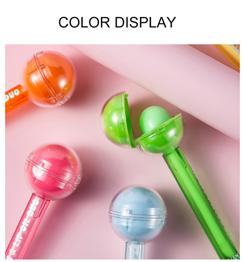 Beliebte Kosmetik HANDAIYAN zwei in einem Lutscher, farbwechselnder Lippenstift, feuchtigkeitsspendender Lipgloss_voghion.com