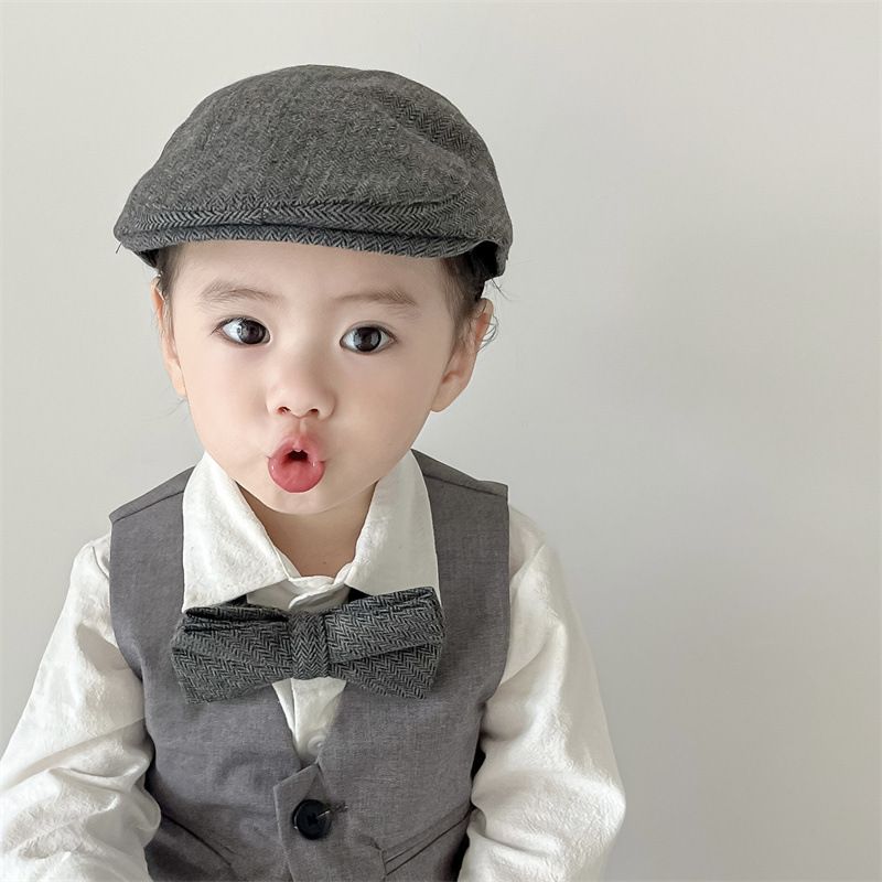 Cappelli unisex primaverili e autunnali per bambini, berretti per bambini, berretti per bambini e bambine, cappellini per bambini, set papillon_voghion.com