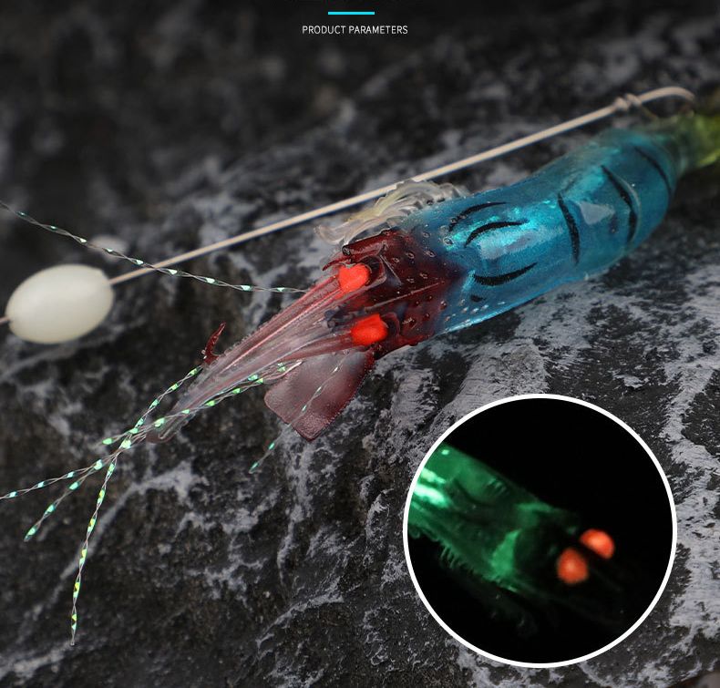 Guojie Gear High Simulation Soft With Hook Bait Fishing Shrimp Lure_voghion.com