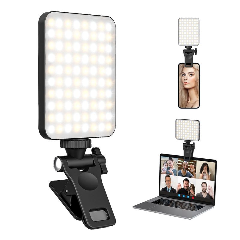 Video Conference Fill Lamp Clip-on Phone Selfie Light Makeup Zoom Live Broadsword For IPad Book Tablet Computer_voghion.com