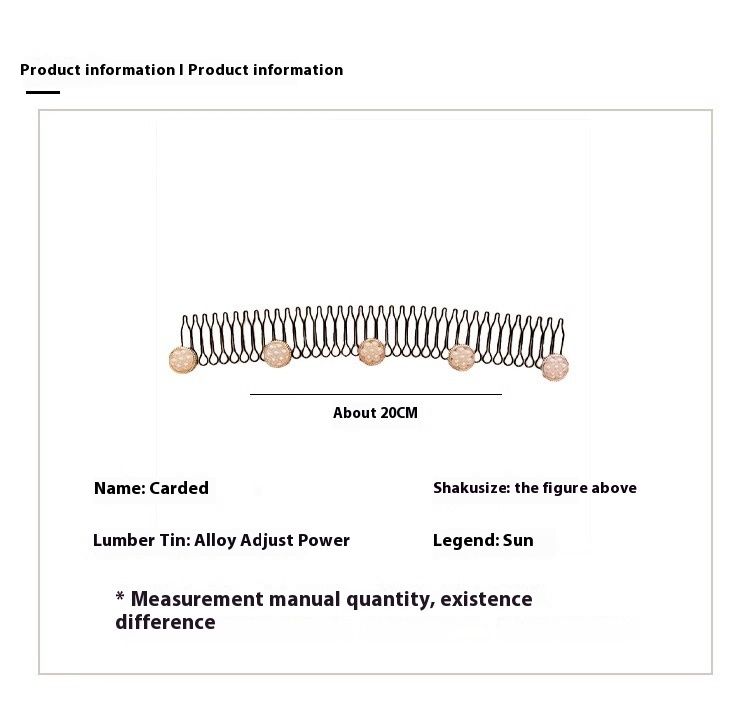 Pettine per camelia Strumento di selezione frammentata Copricapo Bambini Donna Schiena Cucchiaio per la testa Accessori Fermaglio per capelli_voghion.com