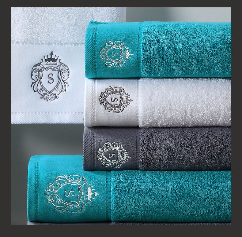 5 Yıldızlı Otel Saten Çizgili Sofitel Pamuklu Banyo Havlusu - %100 Premium Pamuk, Ultra Emici ve Tiftiksiz_voghion.com