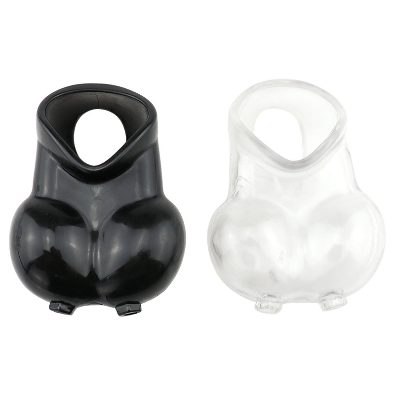 Reusable Rings Soft Scrotum Bondage Restraint Delay Ejaculation Extender Chastity Cage Sleeve Sex Toys A_voghion.com