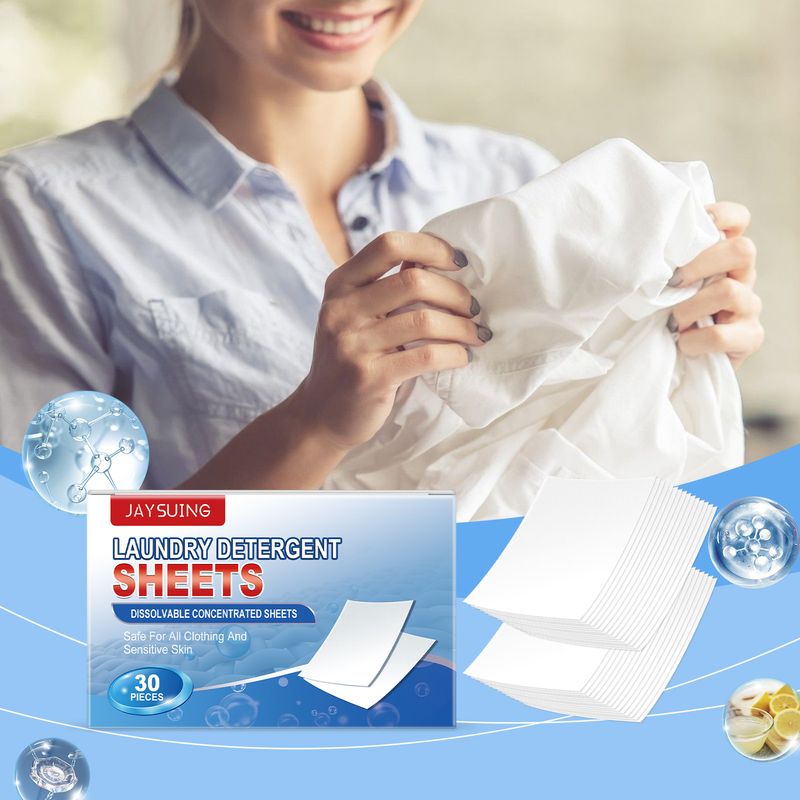 Jaysuing Laundry Detergent Tablets Gently Protect Odors, Oil Stains And Leave Fragrance To Clean Laundry Bubble Paper_voghion.com