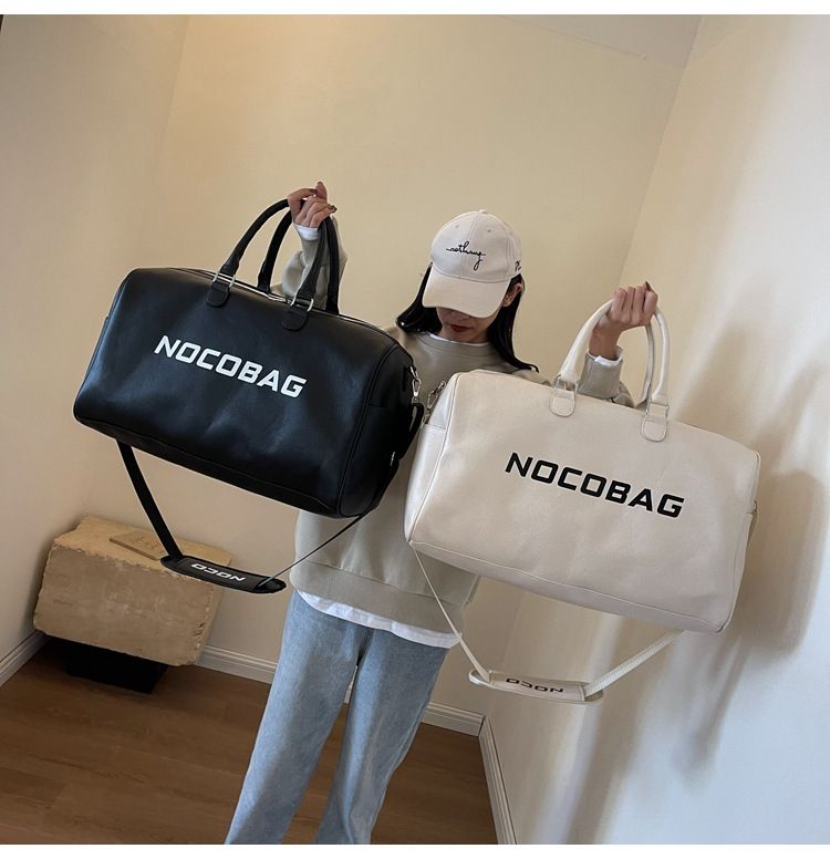 Kostengünstige Leder-Fitness-Frauen-koreanische Cross-Body-Sport-Minimalist-Briefgepäck-Reisetasche mit großer Kapazität_voghion.com