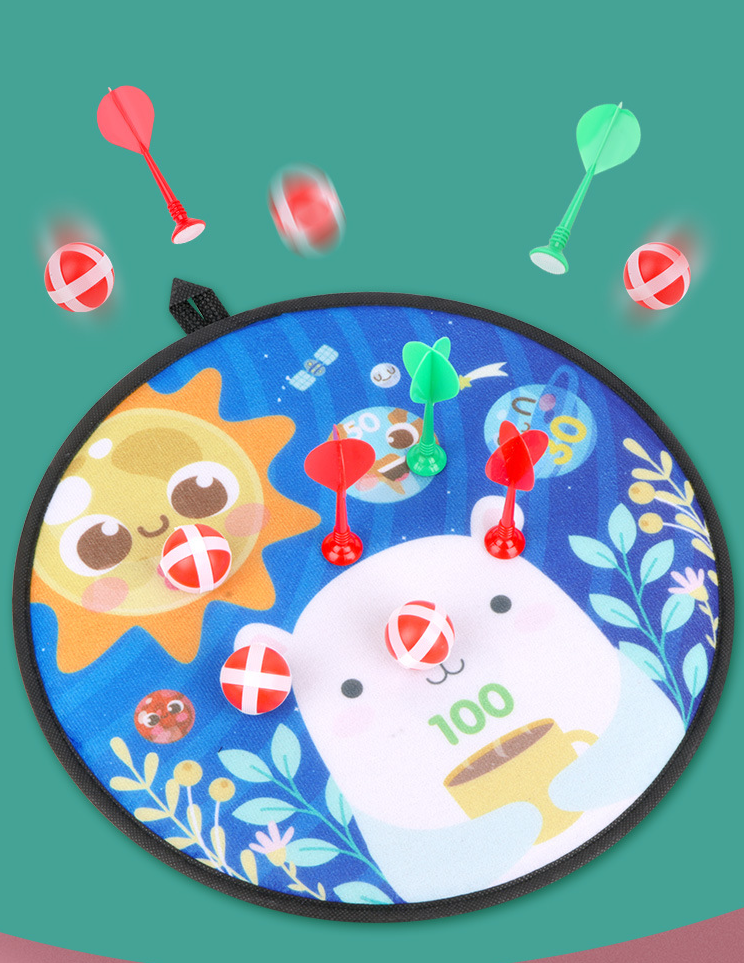 Børnefest Sticky Ball dartskivesæt Sticky ball mål kastedartskive Udendørs spil børnelegetøj_voghion.com