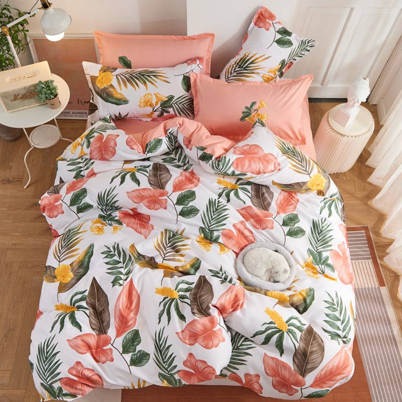 Set da tre pezzi Copripiumino bohémien Set da tre pezzi Biancheria da letto stampata_voghion.com