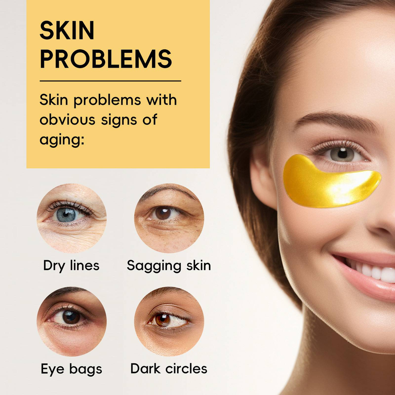 LAIKOU GOLD EYE MASK, 6g, Collagen Eye Mask Patches_voghion.com