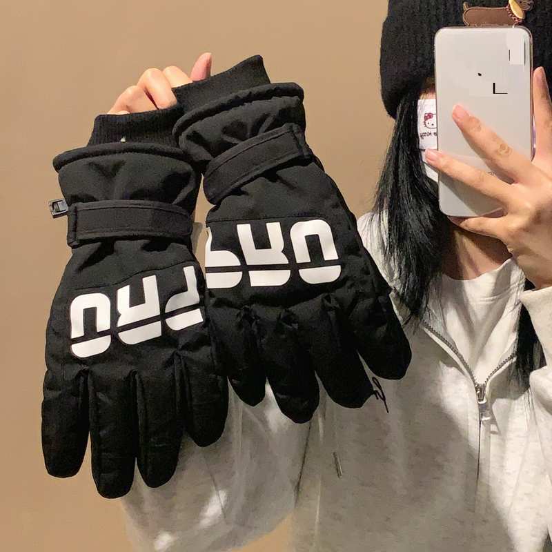 Ski Gloves For Women, Cold And Windproof, Men, Plus Velvet And Thickened, Riding Outdoor Snowmobile And Electric Vehicle Touch Screen_voghion.com