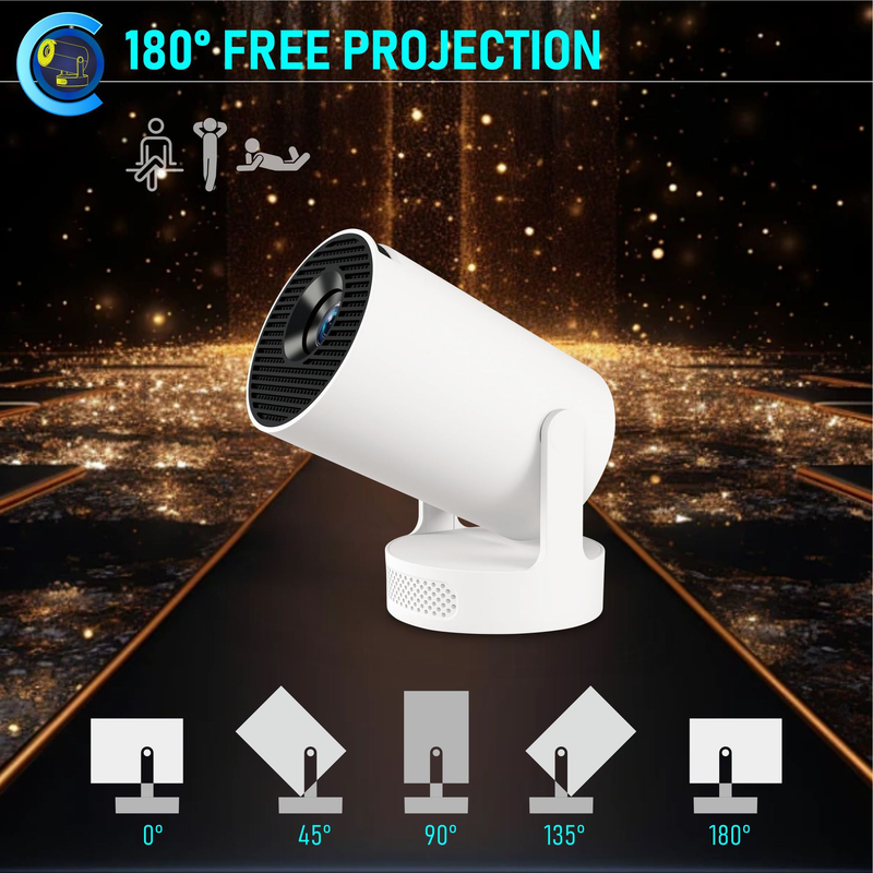 Ultra Short Throw HY300ultra HD 4K Projector Home Mini High Lumen Android Projector_voghion.com