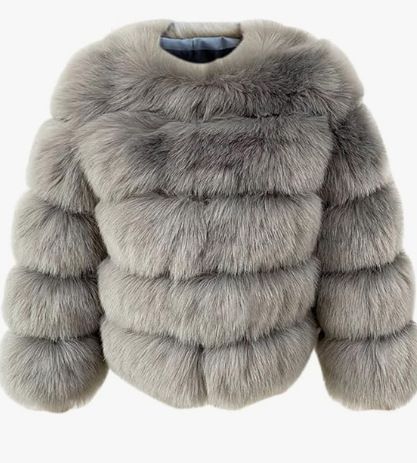 Elegante giacca corta in pelliccia sintetica – Cappotto da donna con finiture in pelle vegana (S-XXL, oltre 20 colori, tessuto testurizzato di lusso)_voghion.com