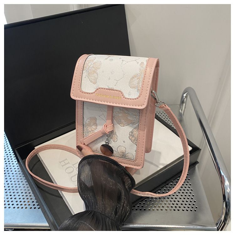 Casual Women's Bag Retro Small Square Bag Niche Embroidered Shoulder Mobile Phone Bag Oblique Span Bag_voghion.com