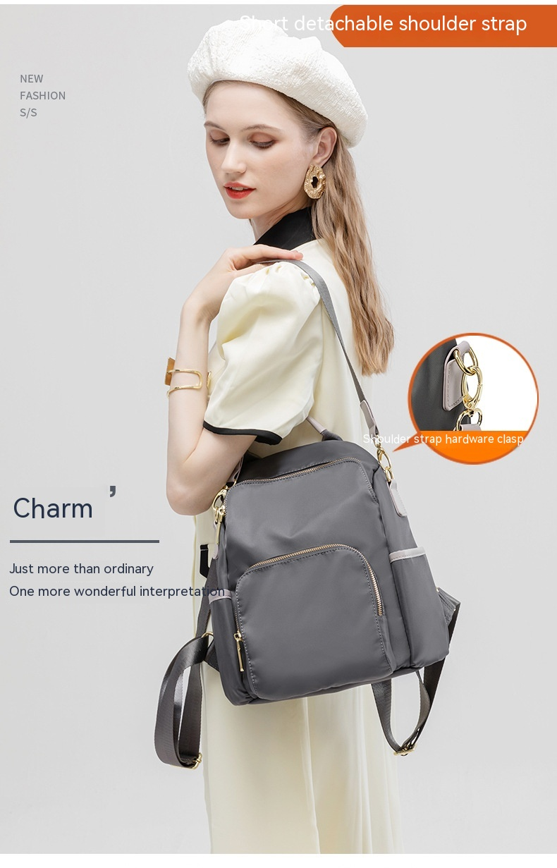 Backpack 2023 New Model Launched Versatile and Fashionable Large-capacity Canvas Small Backpack. Oxford Cloth Anti-theft School Bag_voghion.com