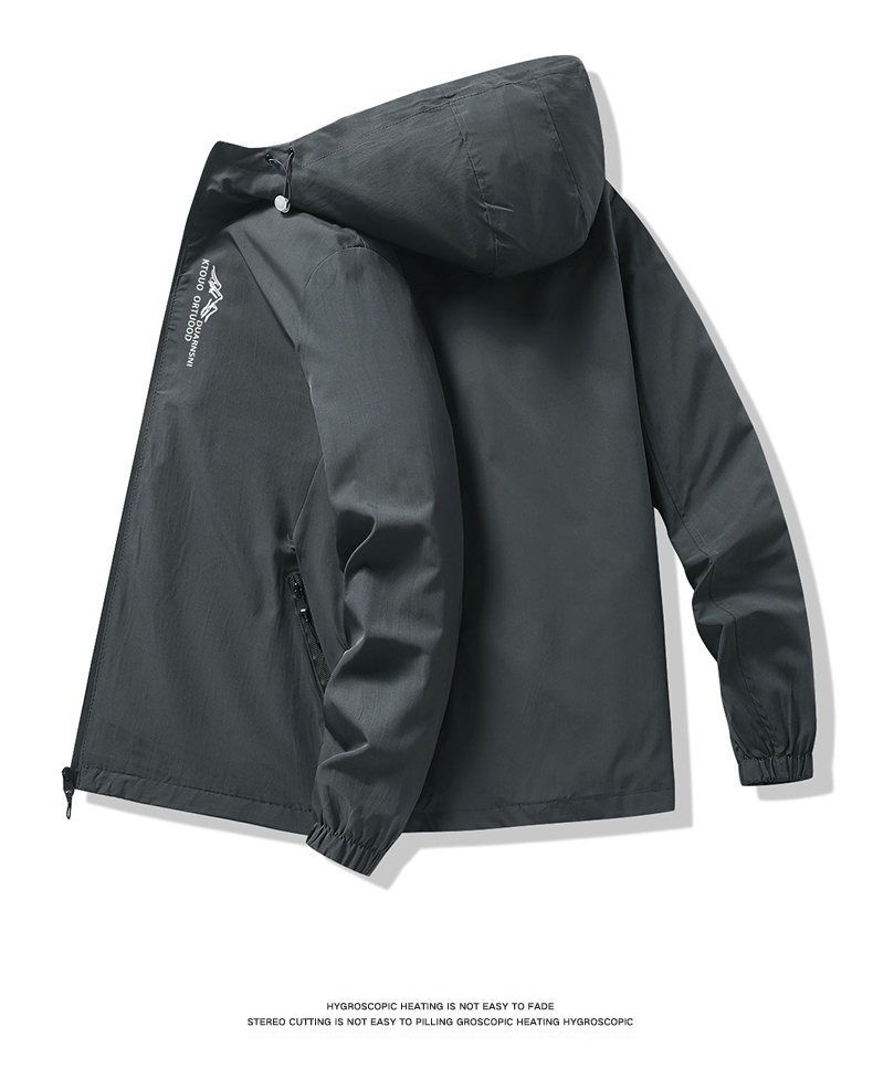 2024 Primavera e autunno Nuova moda giovanile per il tempo libero Tuta da alpinismo Giacca da uomo con cappuccio Mountain Peak all'aperto_voghion.com
