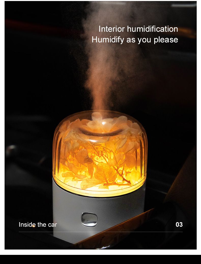 Car Ambient Light Humidifier - USB Portable Mini Air Purifier & Aromatherapy Diffuser For Home And Vehicle Use With Colorful LED_voghion.com