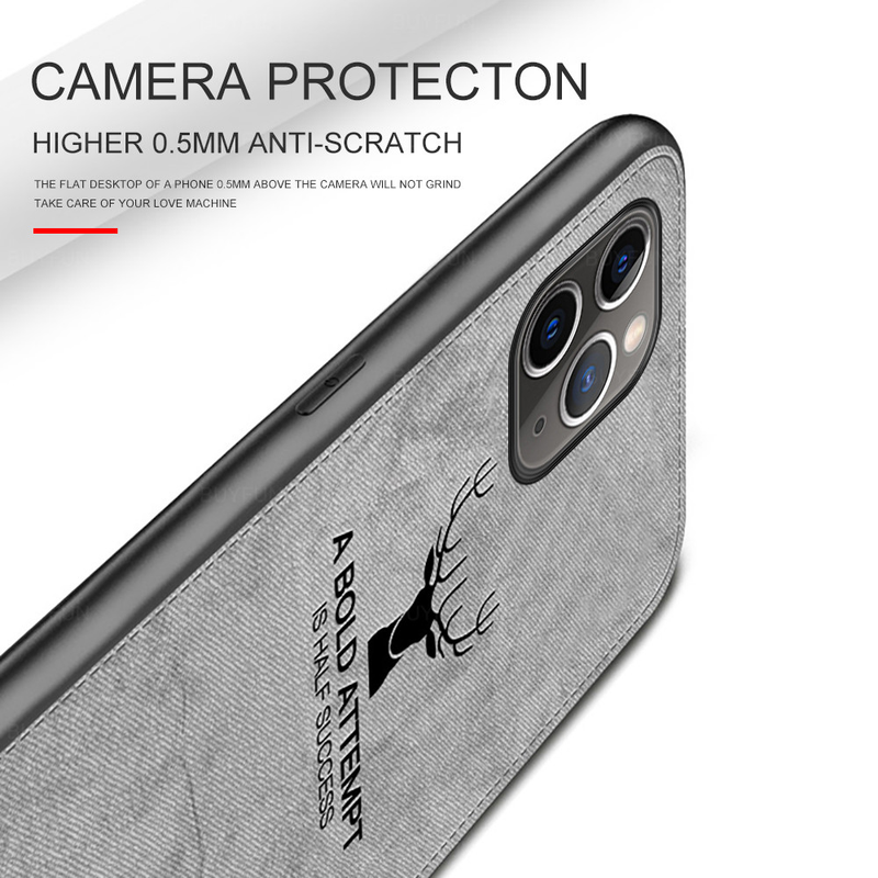 Coque en tissu TPU pour iPhone SE 2020 12pro 11 Pro Max XR X XS Coque de téléphone pour iPhone 7 8 Plus Coque arrière antichoc_voghion.com
