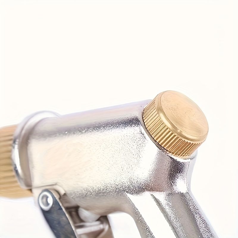 1 Stainless Steel High-Pressure Water Gun For Car Washing And Garden Watering - Frosted Electroplated Finish, Durable And Lightweight Design,_voghion.com