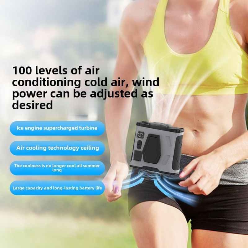Venkovní ventilátor s rychlým chlazením, přenosný USB nabíjecí ventilátor s dlouhou výdrží baterie, bezkartáčový motor, továrna na krk_voghion.com