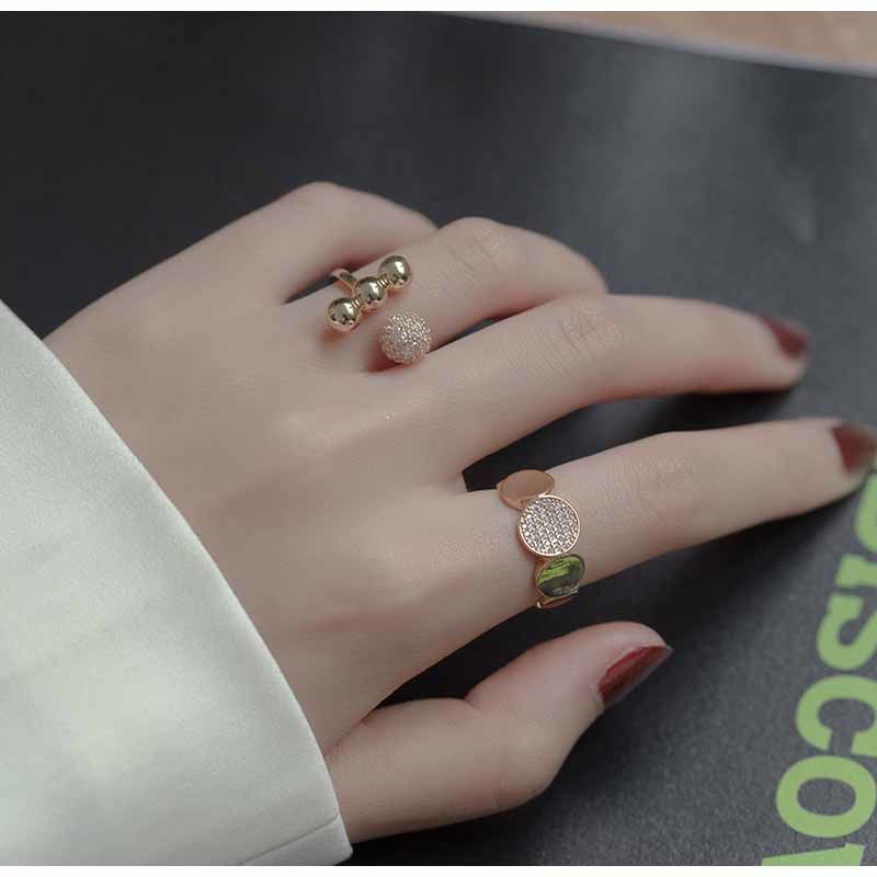 Open Ring Slightly Set Temperament Women's Fashion Personality Exquisite High-end Index Finger Ring_voghion.com