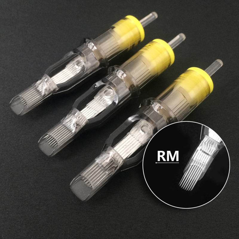 2024 10 PZ Cartuccia per tatuaggio trucco permanente Aghi Punta Micropigmentazione MTS Eyelinver hine Kit Sopracciglio Microbla_voghion.com