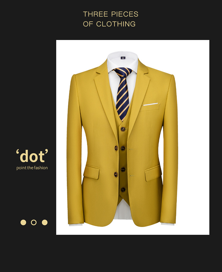 Men's business suit men wedding Dress Suits Set set_voghion.com