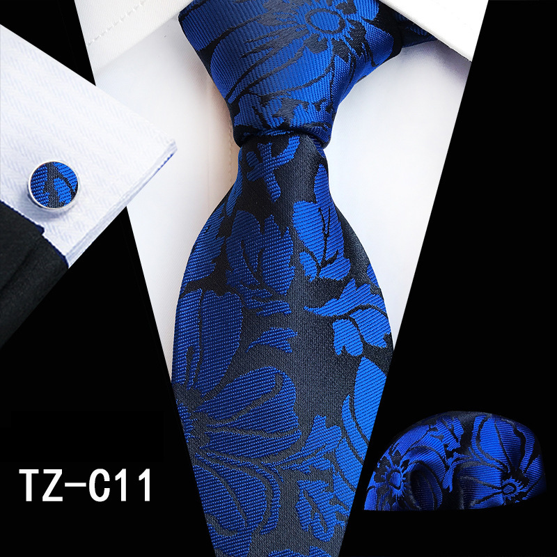 Unisex Purple Vine Herren Krawatte Tasche Schal Manschette Dreiteiliges Set_voghion.com
