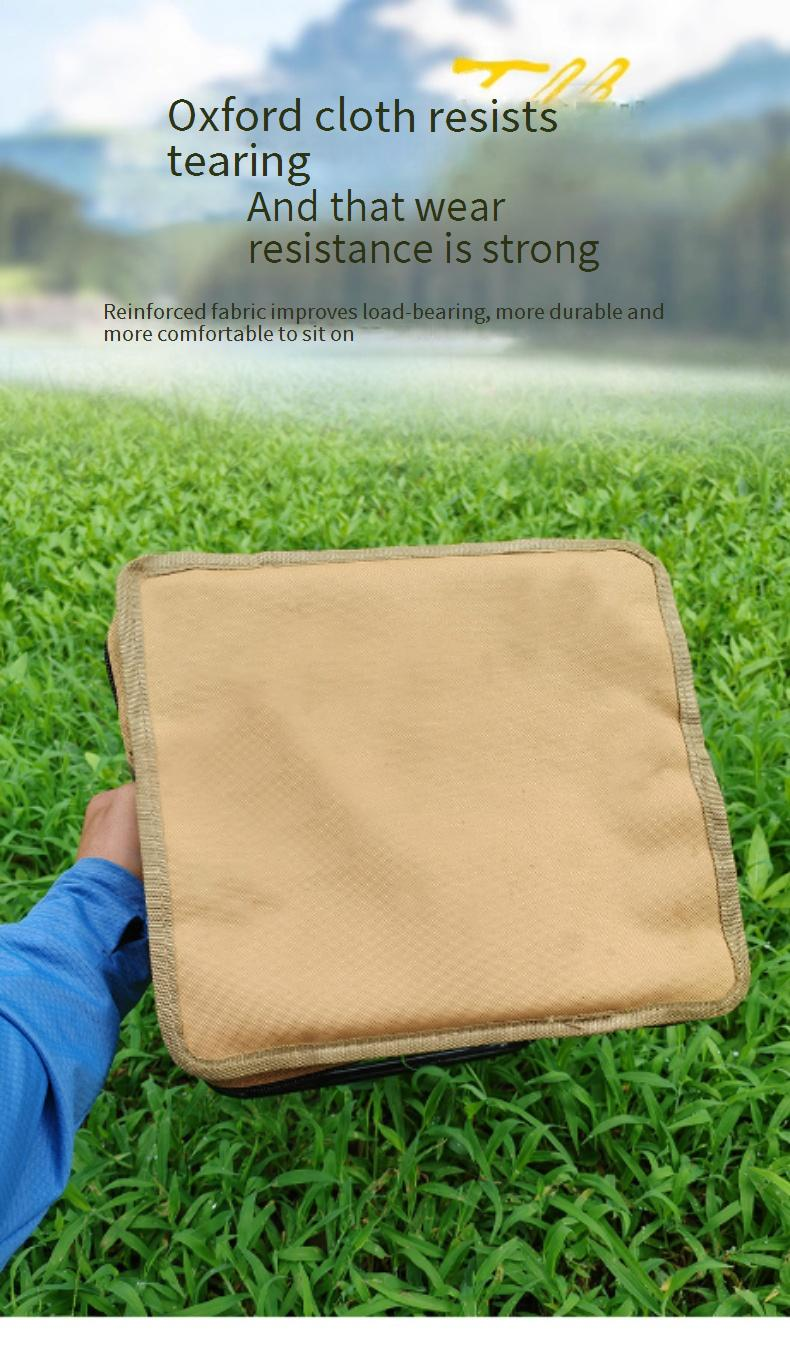 Handbag Foldable Stool - Ultra-Portable Pocket Seat For Fishing Outdoor & Waiting Compact Folding Step Stool With Carry Handle_voghion.com