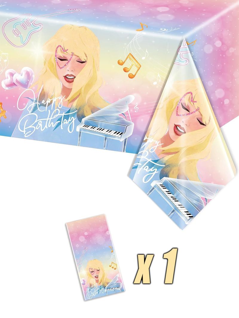 Taylor Swift Party-themed Female Singer Taylor Swift Fan Party-themed Tablecloth Decoration Christmas And Thanksgiving Fan Gathering Gift_voghion.com