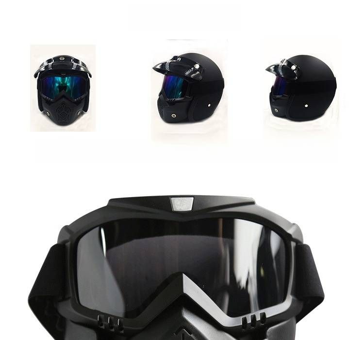 Retro Motorcycle Goggles – UV Protection, Anti-Fog, Interchangeable Lenses For Off-Road Riding, Snow Sports & Outdoor Adventures (Unisex)_voghion.com