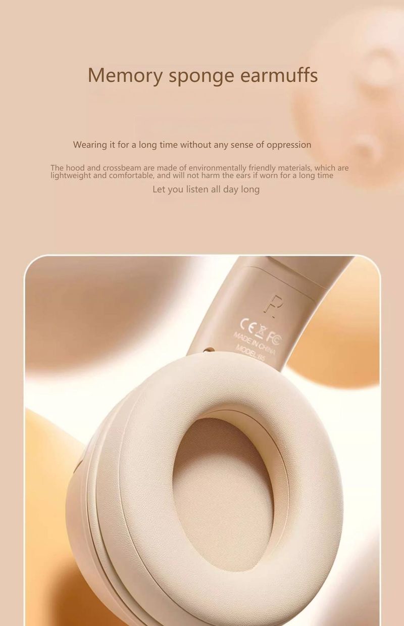 B5 Wireless Cat Ear Headphones – Bluetooth 5.3, RGB Lighting, Noise Isolation, Lightweight Gaming Headset For PC/Phone (Pink/White/Gradient)_voghion.com