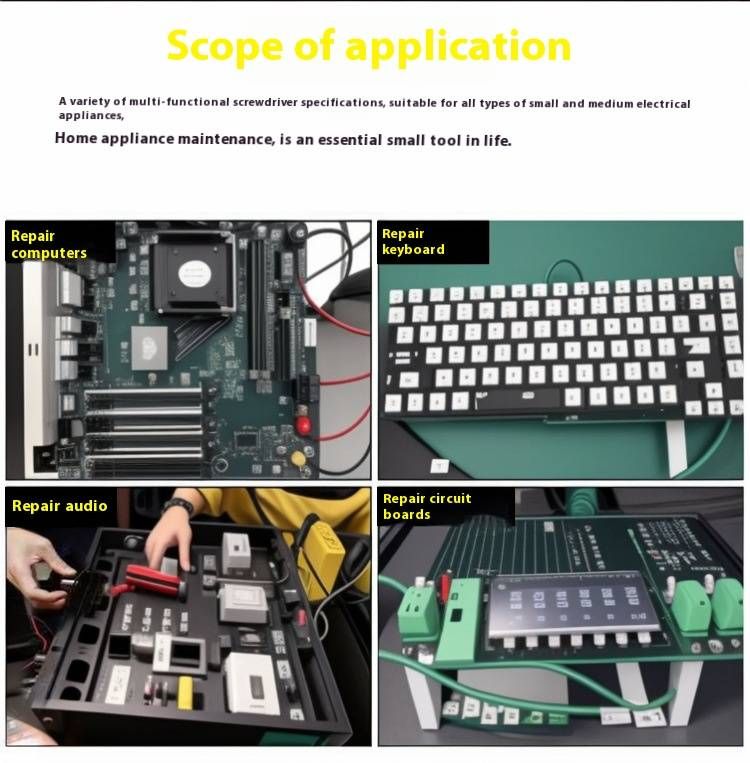 12-in-1 Multi-Bit Screwdriver Set – Magnetic Precision Tool Kit For Home, Electronics & DIY (Compact & Durable)_voghion.com
