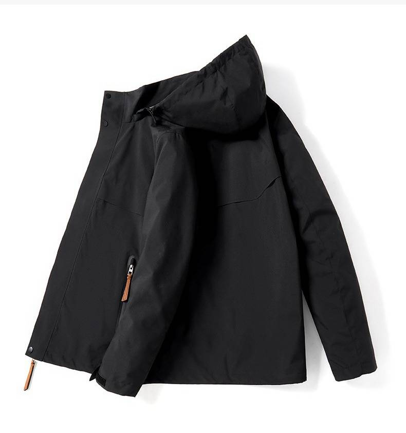 Giacca da trekking impermeabile 3 in 1 da uomo con fodera in pile staccabile - Guscio antivento per tutte le stagioni, ideale per alpinismo, campeggio e viaggi_voghion.com