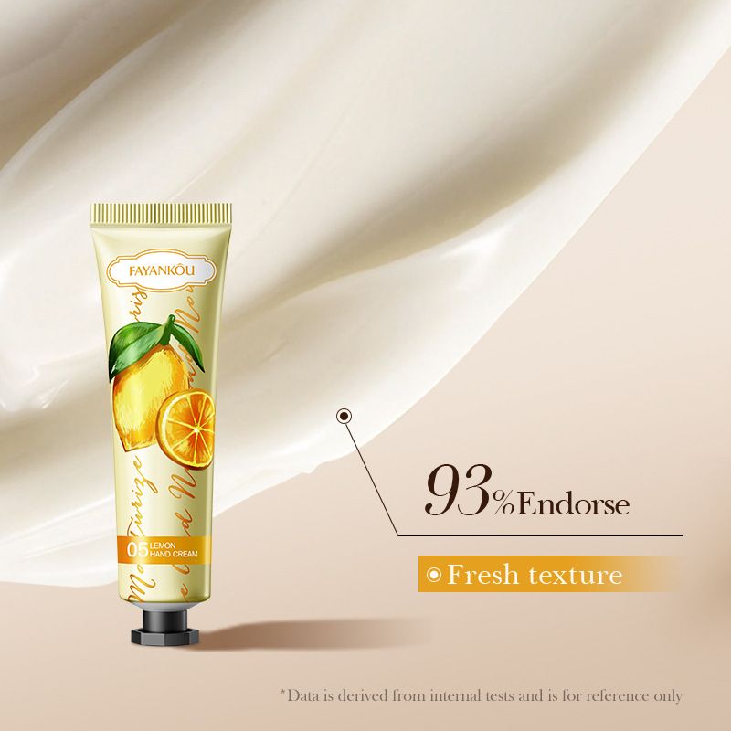 Crema de manos hidratante FAYANKOU de limón para otoño e invierno, antiagrietamiento. Versión completa en inglés._voghion.com