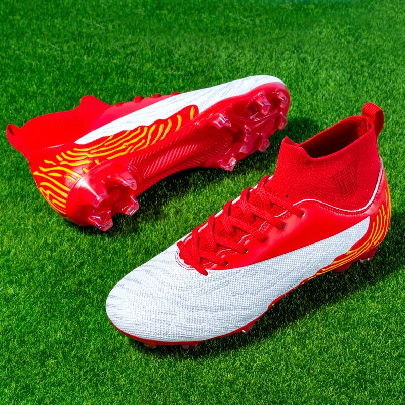 New Patent Long Spike Youth Soccer Shoes In 4 Colors, Sizes 32-46_voghion.com