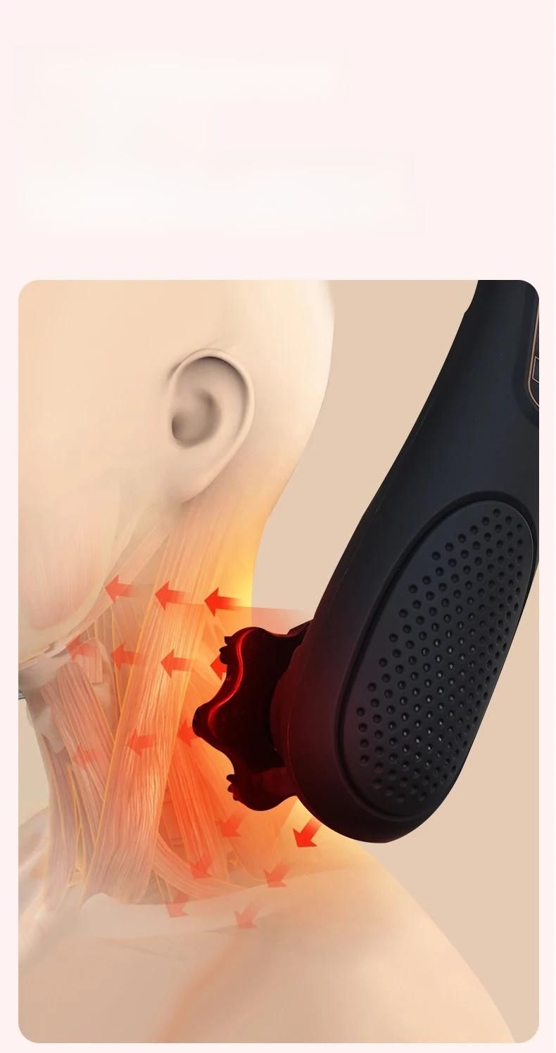 Elektrisches Haarmassagegerät, Halswirbel, Taille, Rücken, Handvibrationsinstrument für die Körperbeziehung, Baumwolle und_voghion.com