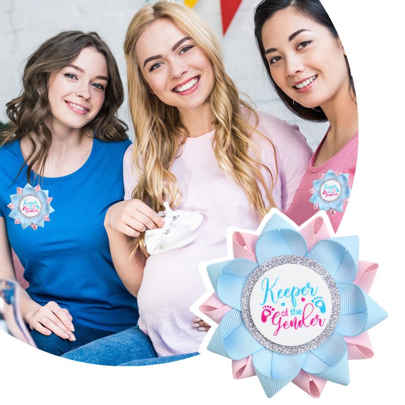 Geburtstagsbrosche Party Reveal Button Geschlechtsabzeichen Hot Item_voghion.com