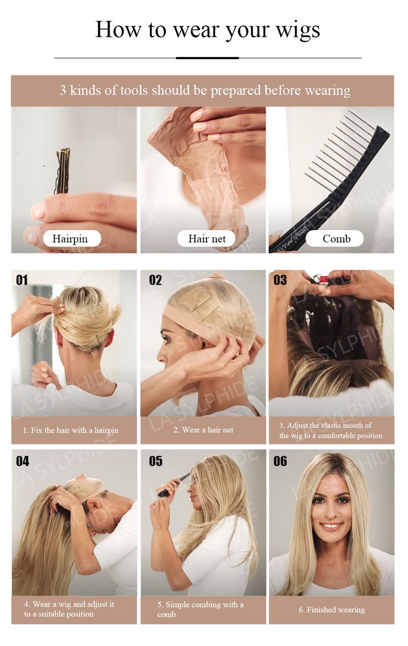 Extension per capelli, parrucche, parrucca con parte superiore biondo platino, capelli lunghi e lisci, frangia, parrucche, macchina per capelli femminile, copricapo_voghion.com