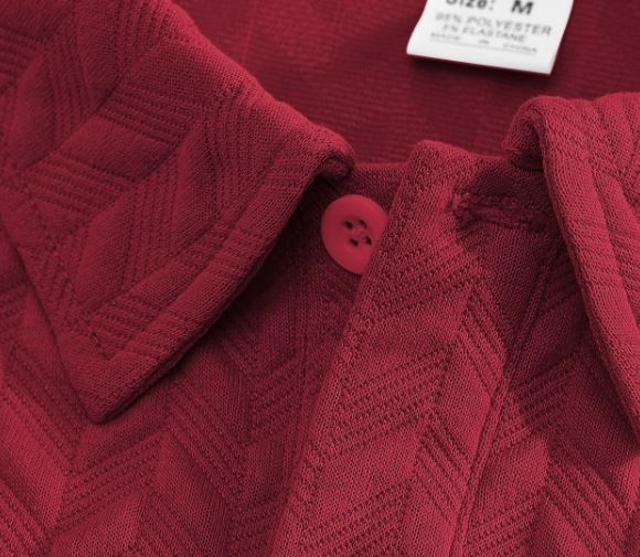 Herr Jacquard-polo - Mikrotryckdesign | Sommarkläder för fritid_voghion.com