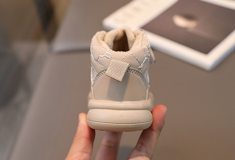 Kinderschuhe, Kinder-Sneaker, Mädchen-Schuhe, Brotschuhe, Jungen-Baby-Kinderschuhe mit Plüschbrettschuhen_voghion.com