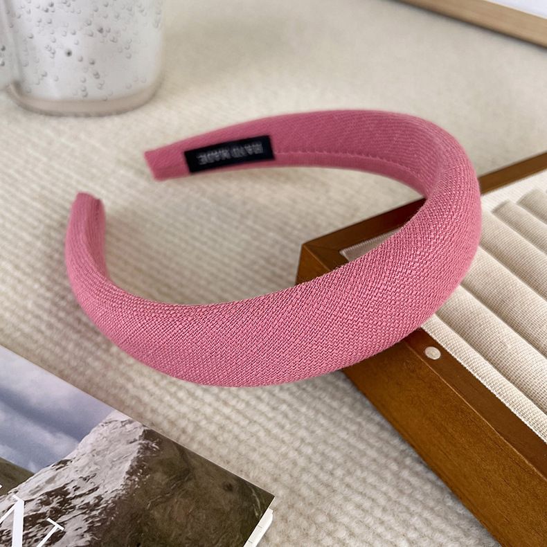 Farbblock-gewebtes Stirnband Herbst Winter Vielseitiges High-End-Haarband für Frauen Süßes Haar-Accessoire im neuen Stil_voghion.com
