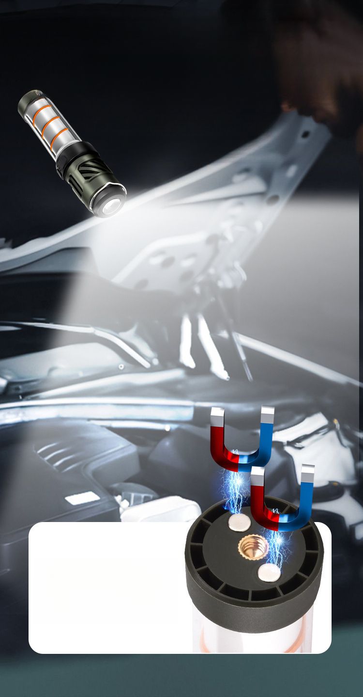 Multifunktionaler LED-Mückenschutz für den Außenbereich, Camping, USB-C-Ladeanschluss, tragbarer magnetischer Dreiecksständer, geeignet für Zelte und andere Umgebungen_voghion.com