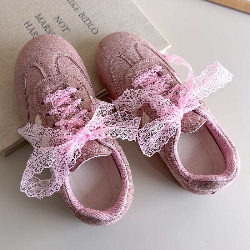Accessori in pizzo bianco, lacci per scarpe con fiocco, perle, scarpe da ballo adattabili, scarpe casual, scarpe sportive, stile Ins_voghion.com