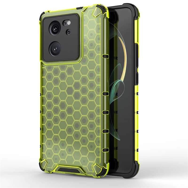 Shockproof Transparent Honeycomb Armor 13TPro Case Cover For Xiaomi 13T Pro 6.67 inch_voghion.com