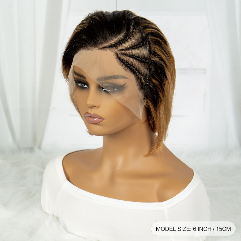 180% 13x4 människohår peruk Bob Cut peruk Kort rak peruk med flätor 13x4 spets främre människohår peruk för kvinnor_voghion.com